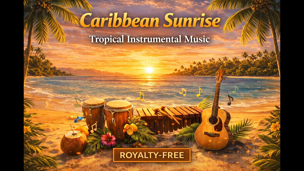 Caribbean Sunrise – Tropical Instrumental Music | Chill Island Vibes | Royalty-Free
