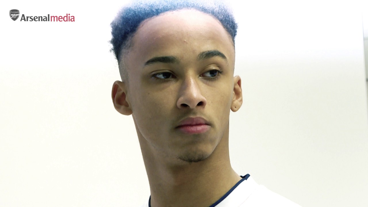 Cohen Bramall's first Arsenal photoshoot