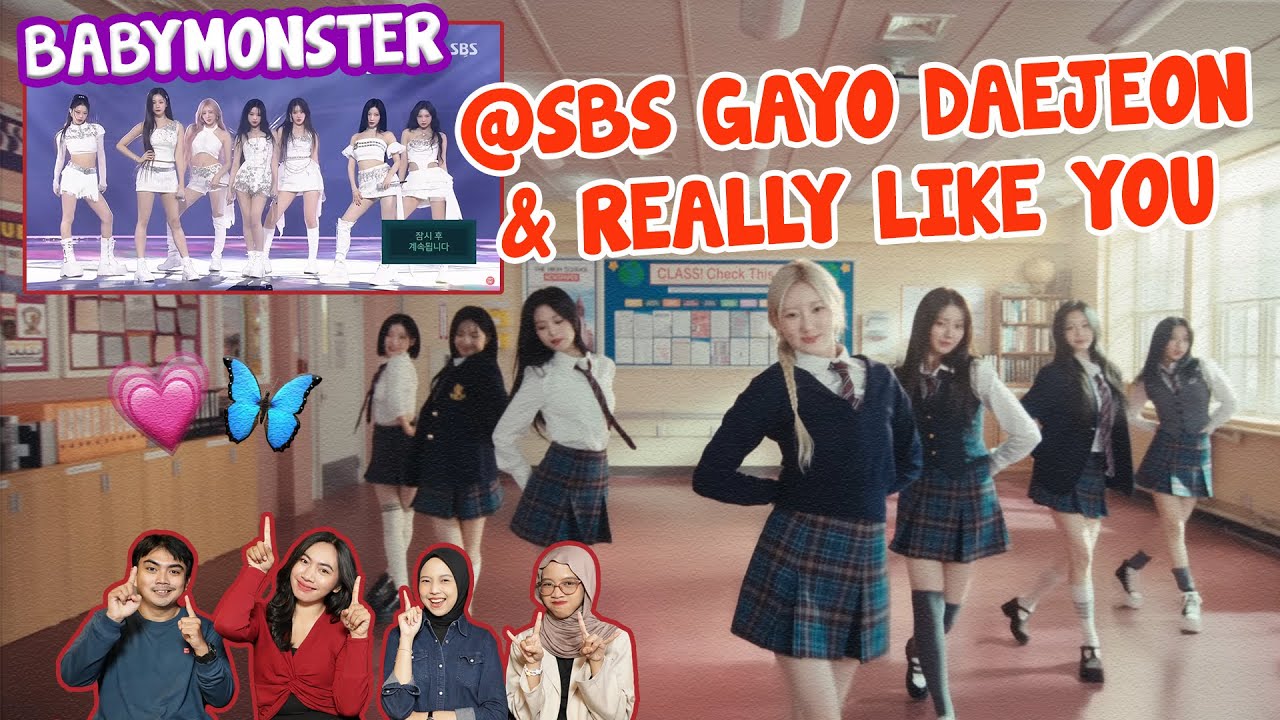 FANS BIG 3 + HYBE REACT TO BABYMONSTER @SBS GAYO DAEJEON & REALLY LIKE YOU