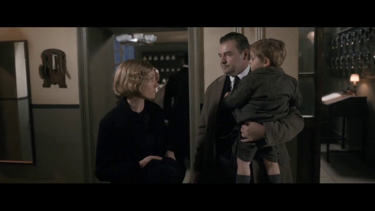 Anna,Bates and their child Downton Abbey Movie