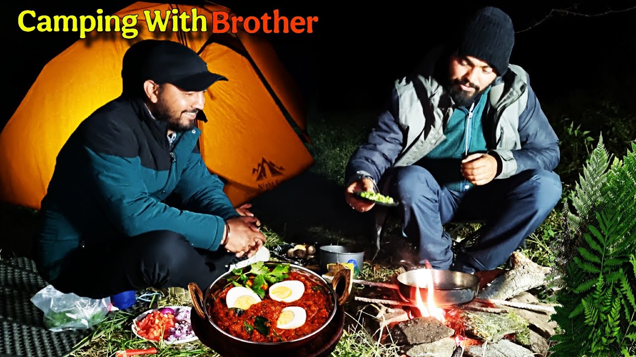 Winter Night Camping In Deep Forest With Brother's| Camping In India 