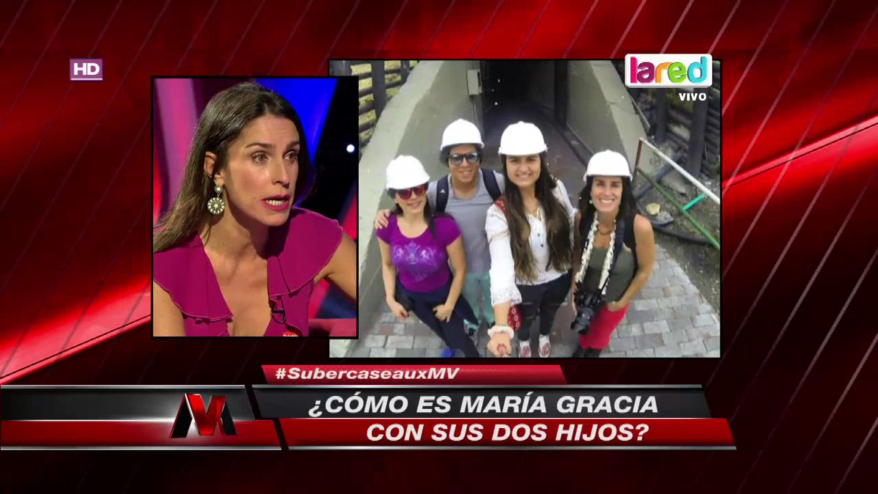 Así es María Gracia Subercaseaux con sus dos hijos