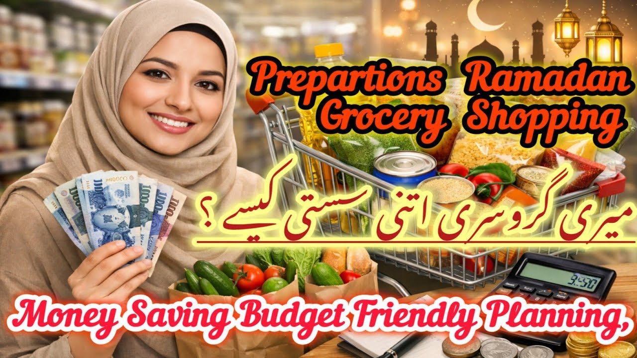 Prepartions Ramadan Grocery Shopping🛍️ || Money Saving Budget Friendly Planning,✅