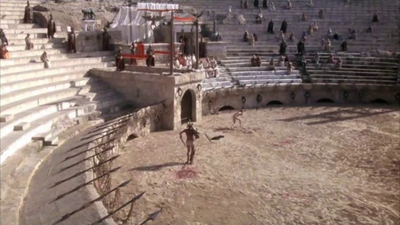 Gladiatorenkampf gewonnen durch Ausdauer