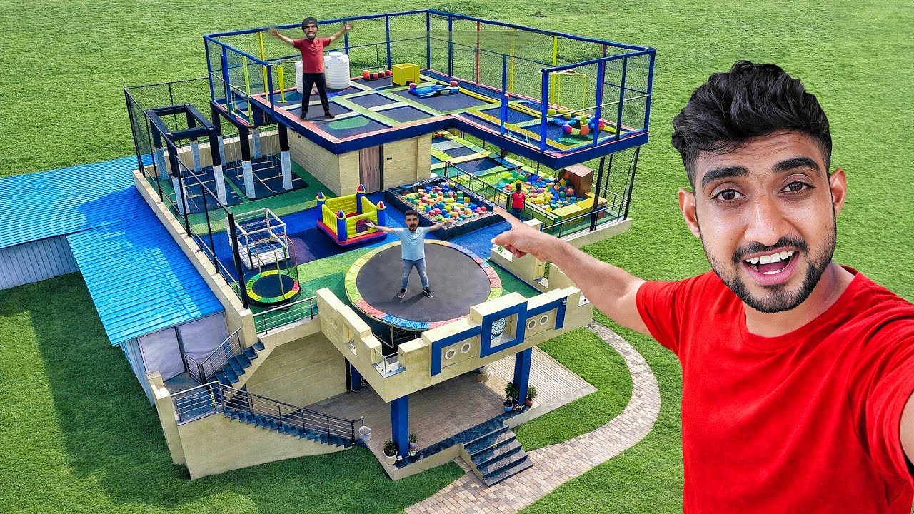 We Built a Trampoline Park on Our Terrace