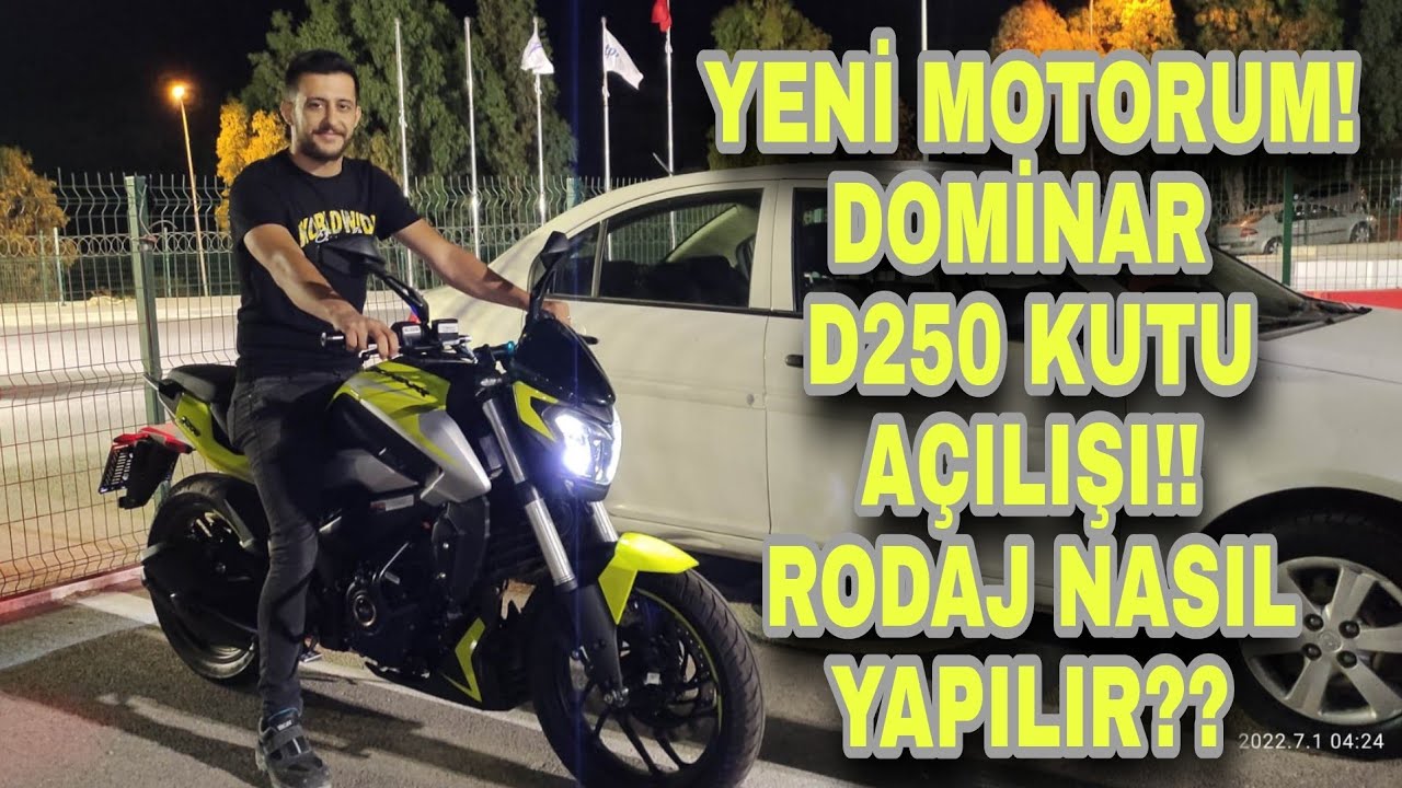 DOMİNAR 250 KUTU AÇILIŞI!//YENİ MOTORUM//RODAJ NASIL YAPILMALI ?? Motovlog