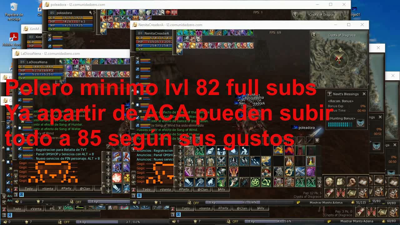 zonas de farmeo LOW 76 a 83 L2 HI5 GZ