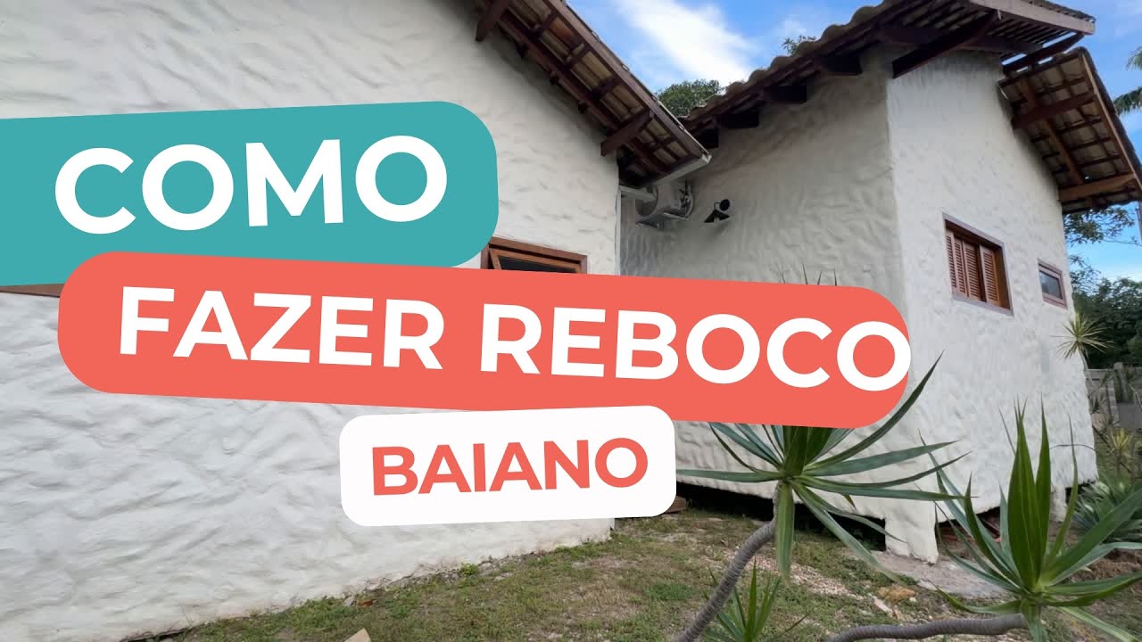 Como fazer Reboco Baiano (Reboco Grego)
