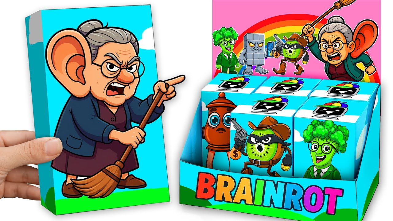 Paper DIY🎨 UNBOXING Vecinini Chismosini Blind Box 🧹 All ITALIAN BRAINROT MYSTERY BOX | ASMR