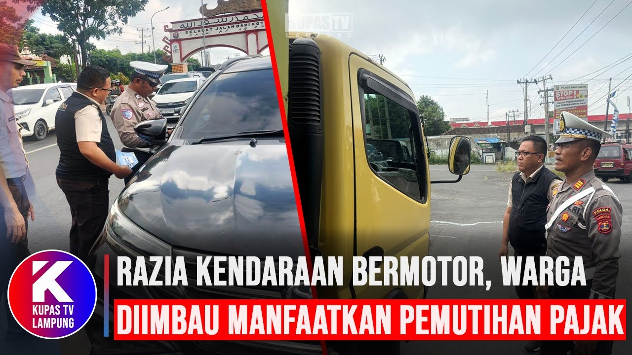 Razia Kendaraan Digelar, Warga Diimbau Manfaatkan Program Pemutihan Pajak