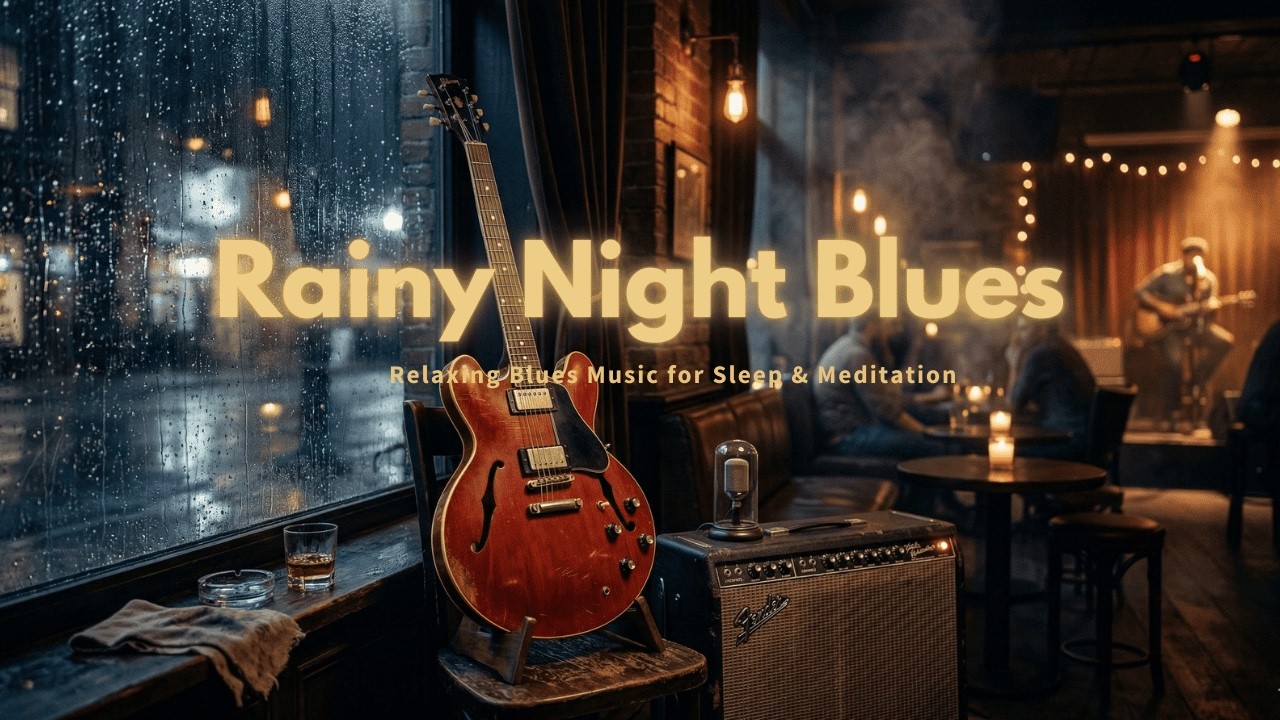 Rainy Night Blues 🌧️ Relaxing Blues Music for Sleep & Meditation