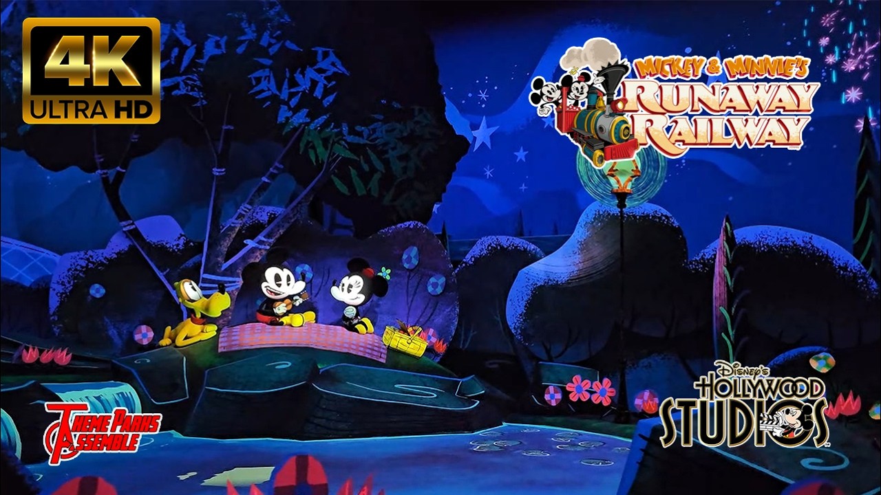 Mickey and Minnie's Runaway Railway in 4k at Hollywood Studios WDW - Jan 2025