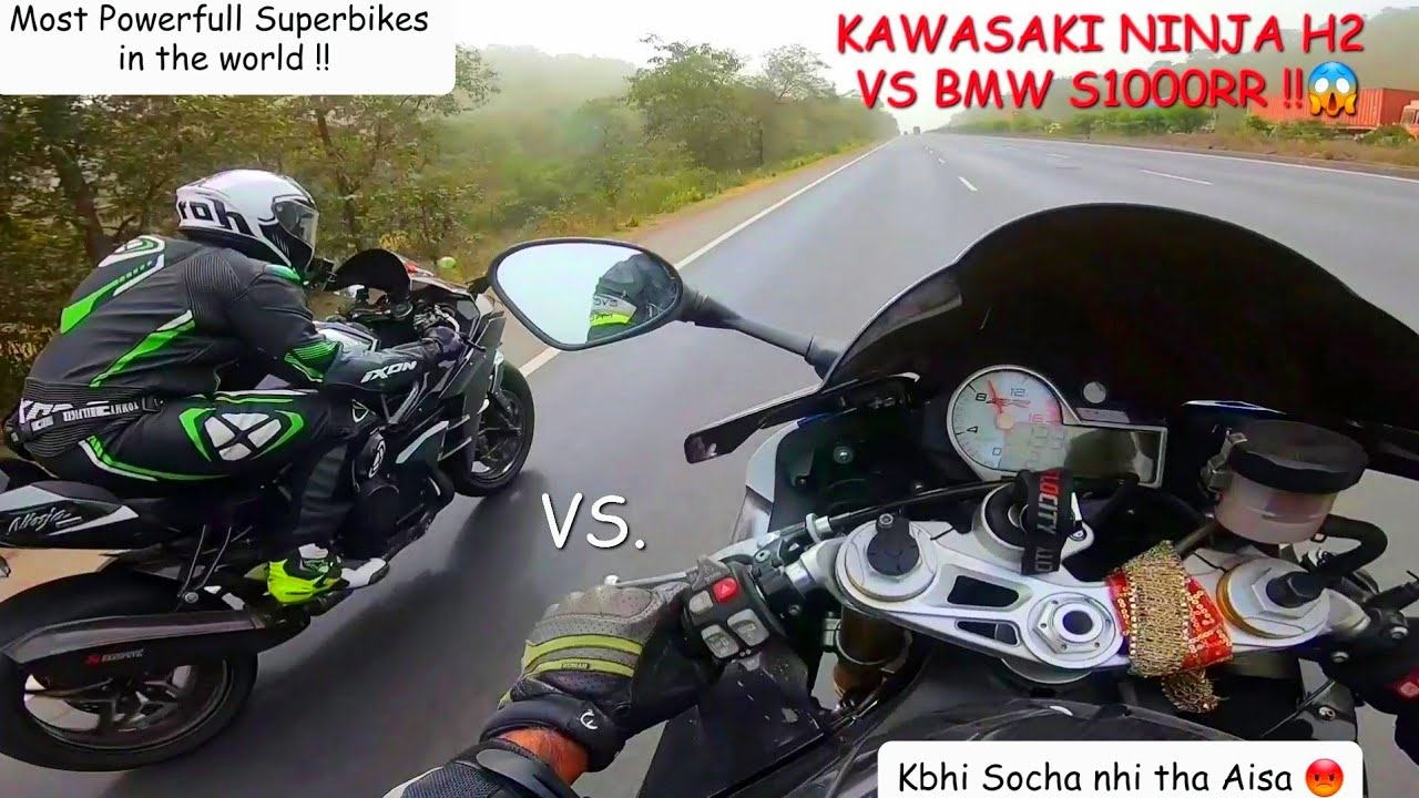 Ninja H2 Guy Challenged My BMW S1000rr😡|MOST POWERFUL SUPERBIKES|H2 vs S1000RR|Z900 Rider
