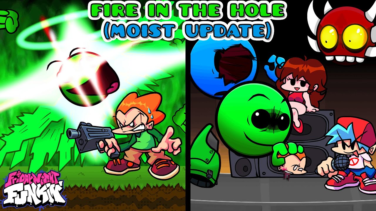 FNF: FIRE IN THE HOLE V2 [Новое обновление] // Geometry Dash 2.2 мем-мод █ Friday Night Funkin' █