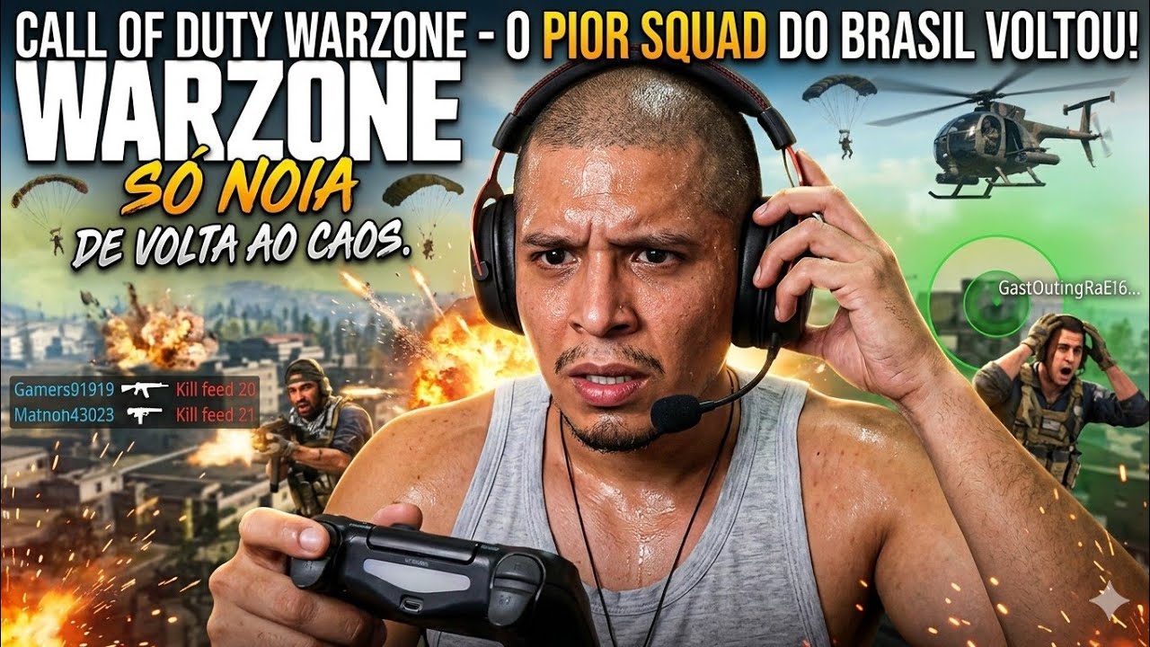 CALL OF DUTY WARZONE - O pior squard do brasil voltou.
