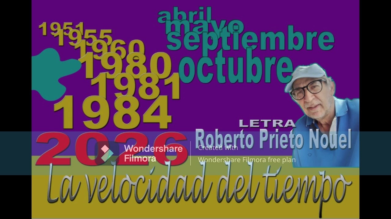 LA VELOCIDAD DEL TIEMPO, LETRA DE ROBERTO PRIETO NOUEL