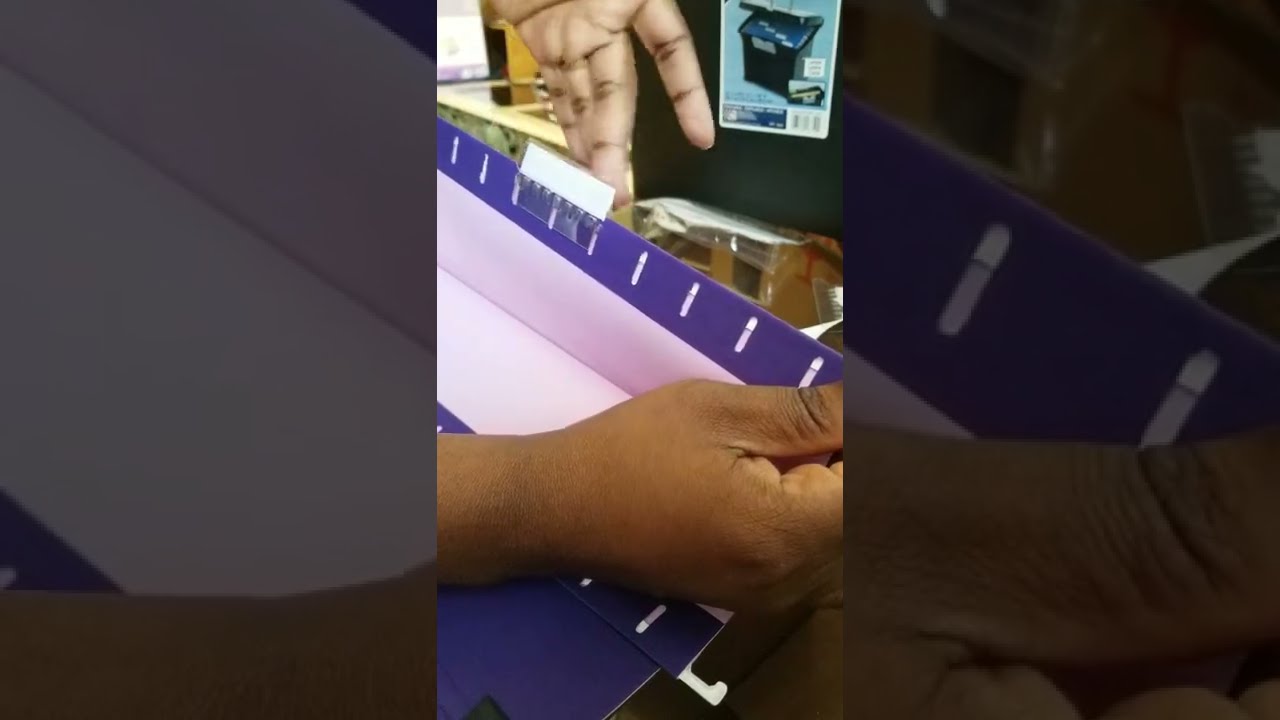 Pendaflex Tabs to Filing Folders: How To Attach