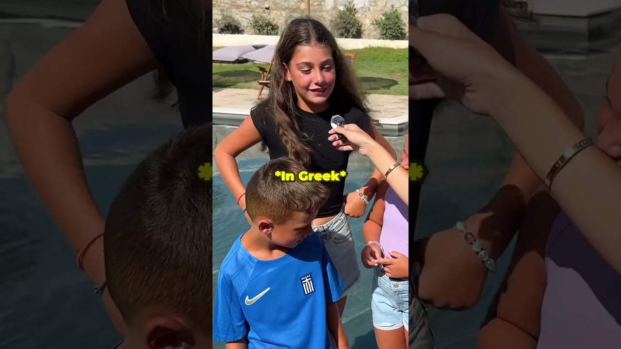 KIDS in Greece guessed my age! #shorts