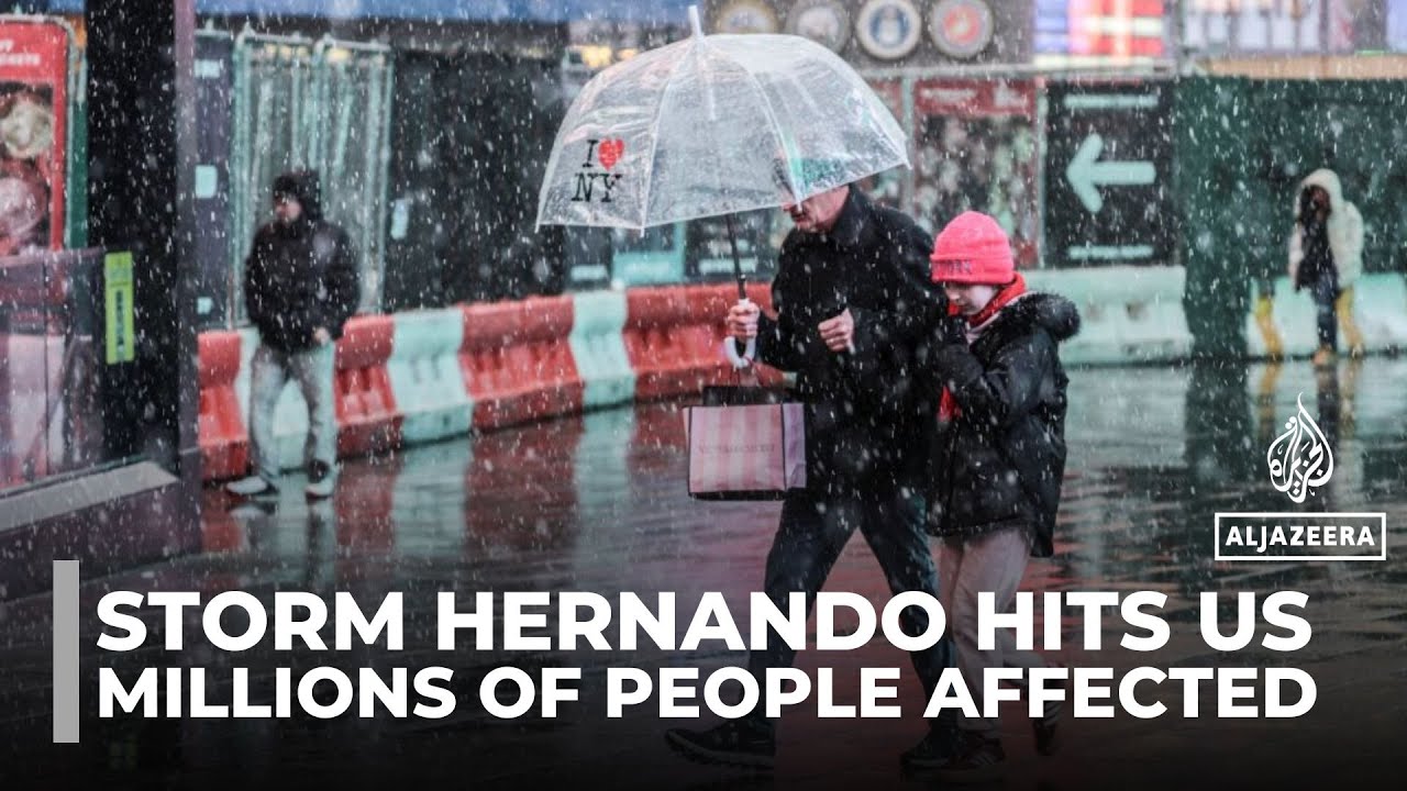 Winter storm Hernando brings blizzard conditions to US Northeast