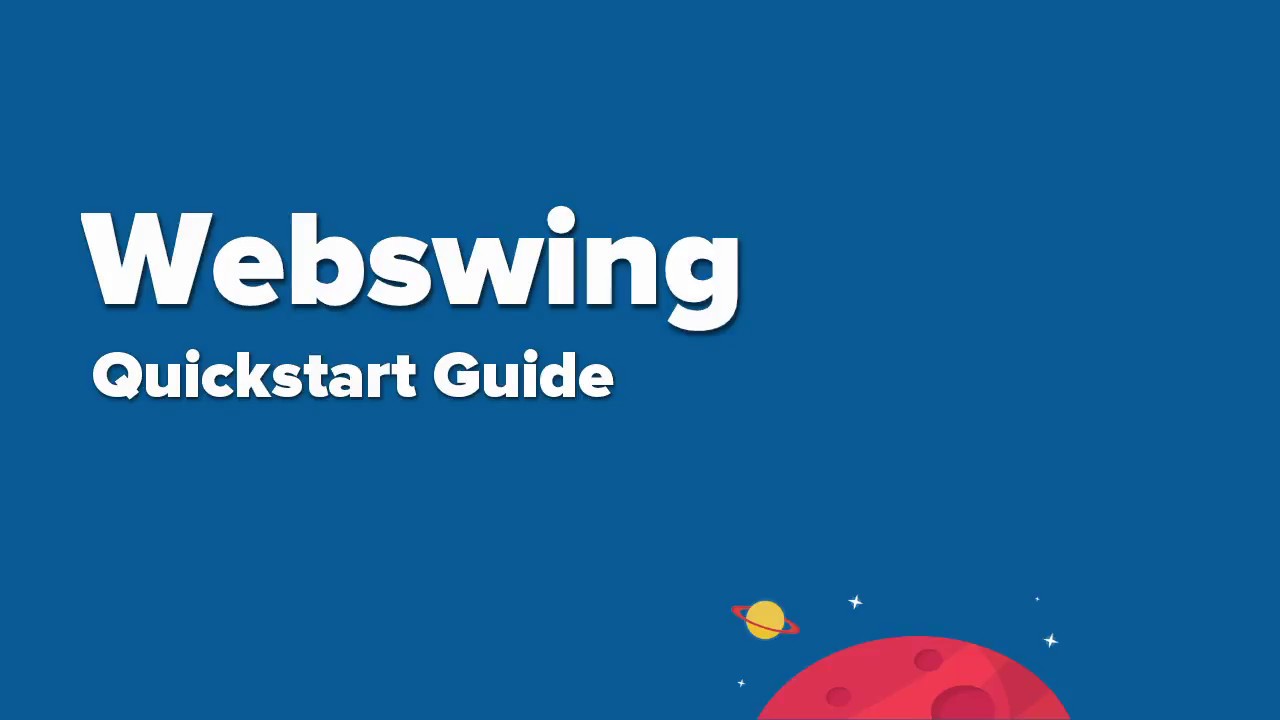 Webswing quickstart guide