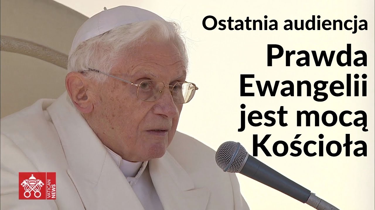 Rocznica śmierci Benedykta XVI, ostatnia audiencja: prawda Ewangelii jest mocą Kościoła