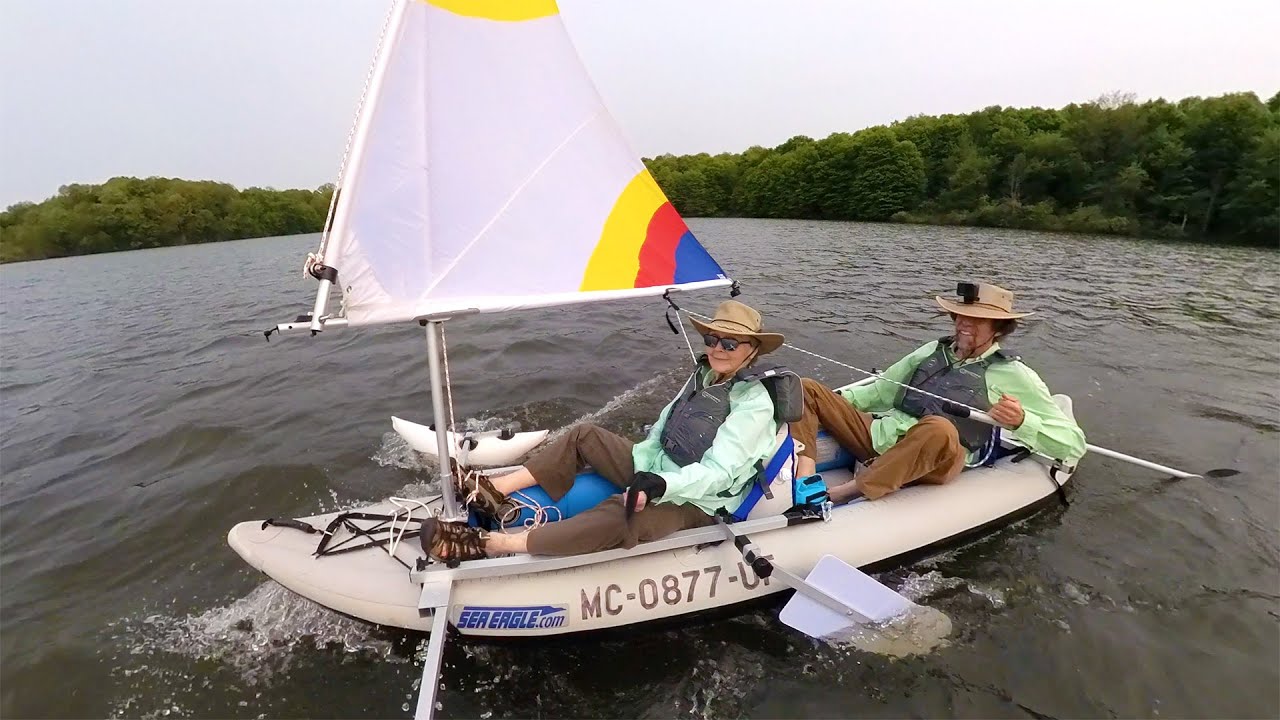 Turning our Inflatable Kayak into a Sailboat