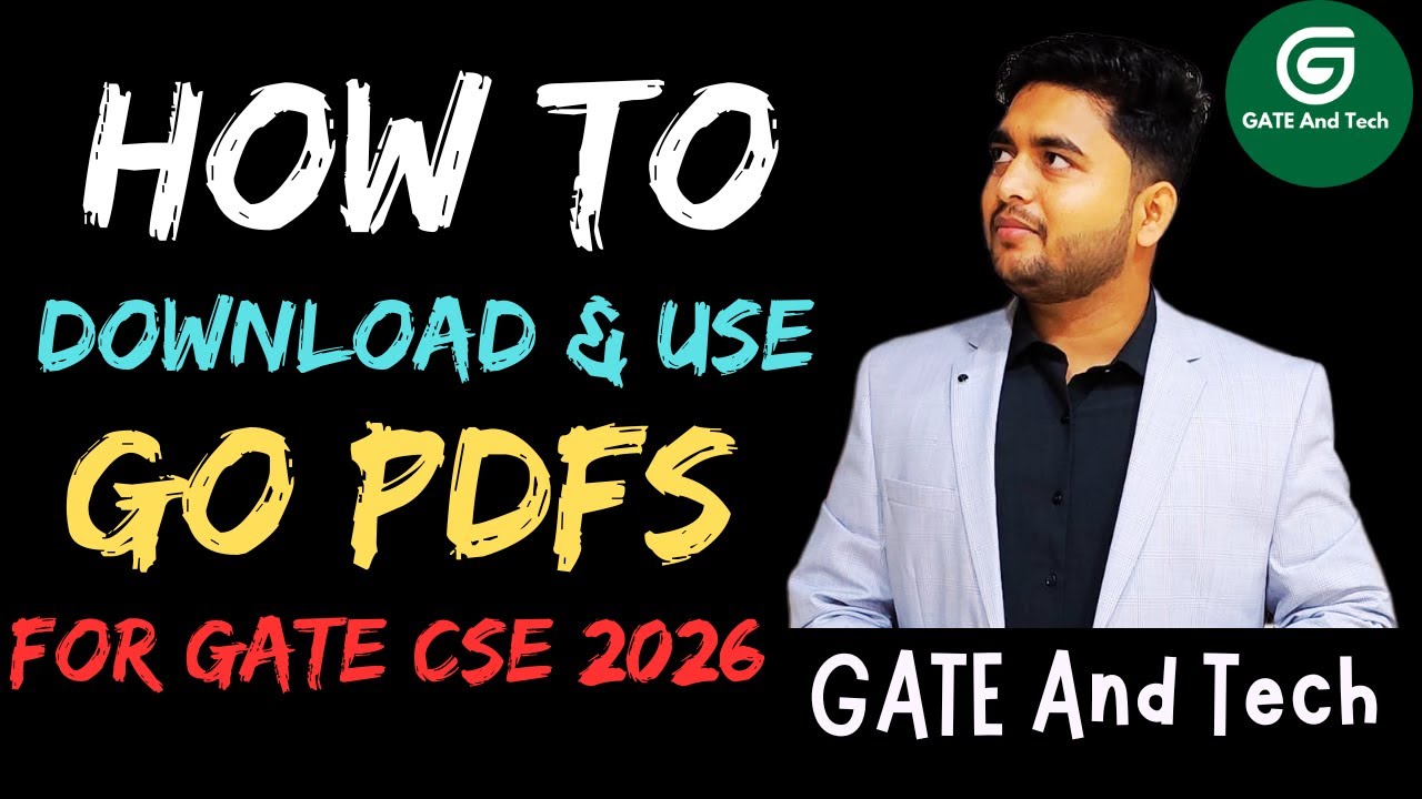How to Download and Use GATE Overflow PDFs for GATE CSE 2026 📄📚✨