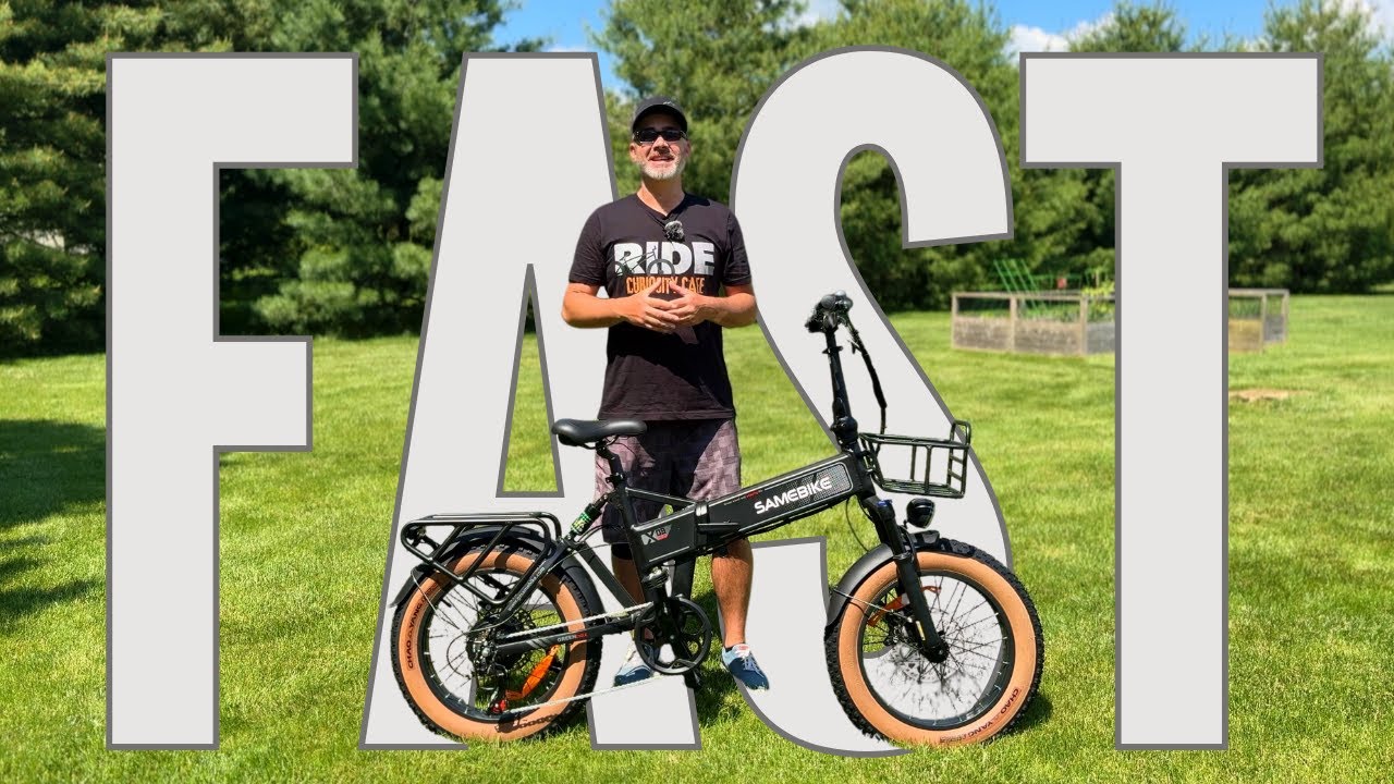 ЭТОТ СКЛАДНОЙ ЭЛЕКТРОВЕЛОСИПЕД ТАКОЙ БЫСТРЫЙ! ОБЗОР ЭЛЕКТРОВЕЛОСИПЕДА SAMEBIKE С ТОЛСТЫМИ ШИНАМИ