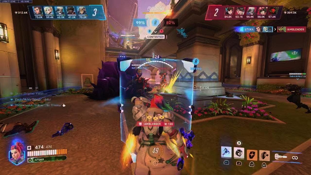 Overwatch 2: Stadium Brig [Overhealth Spam build]