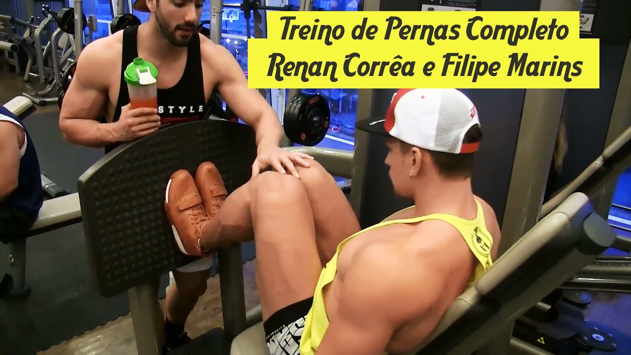 Treino de Pernas Completo com Renan Corr&ecirc;a e Filipe Marins