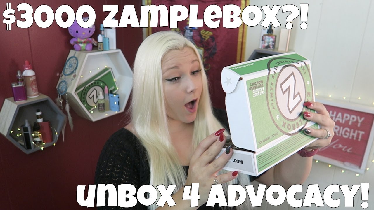 $3,000 ZAMPLEBOX! Unbox for Advocacy! | TiaVapes Review
