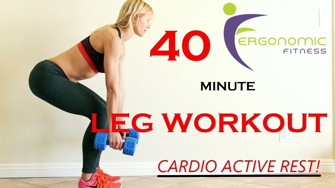 40 MINUTE LEG WORKOUT - CARDIO ACTIVE REST