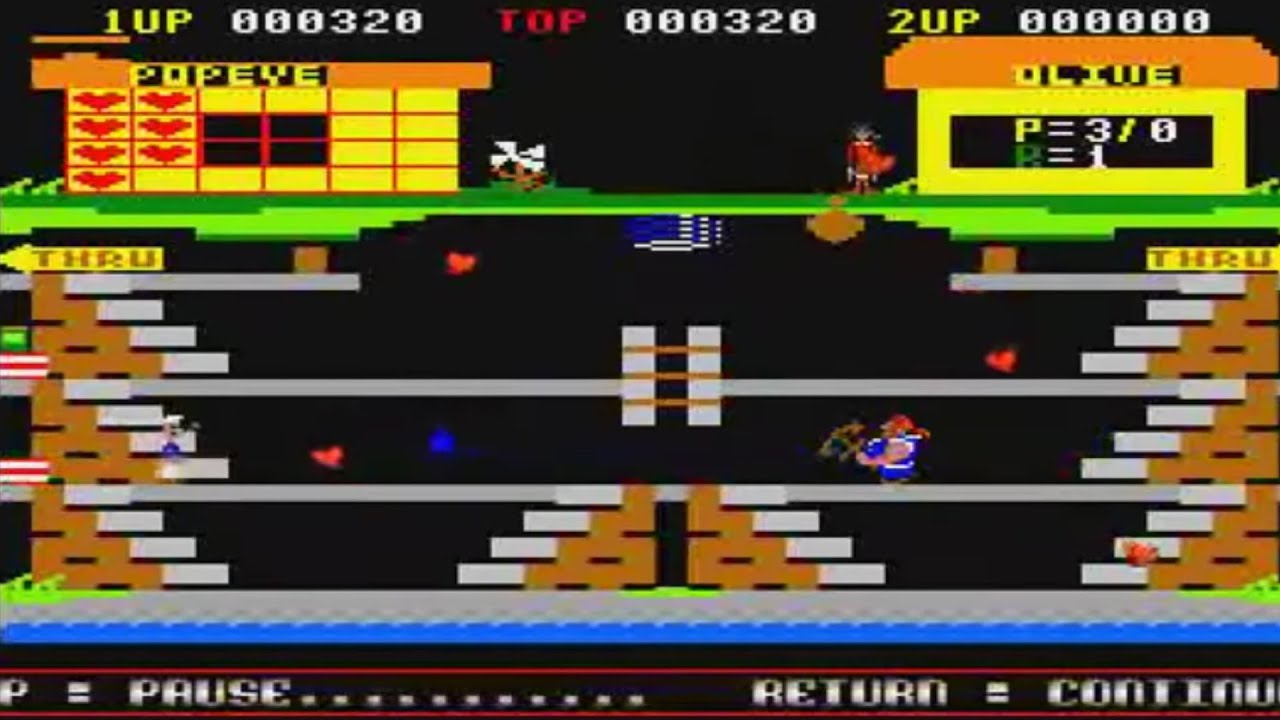 AMIGA OCS THE REAL POPEYE ORIGINAL GRAPHICS NOT AMIGA ENHANCED BIGNONIA AGA PLAYED STAR FAVORI MUSIC