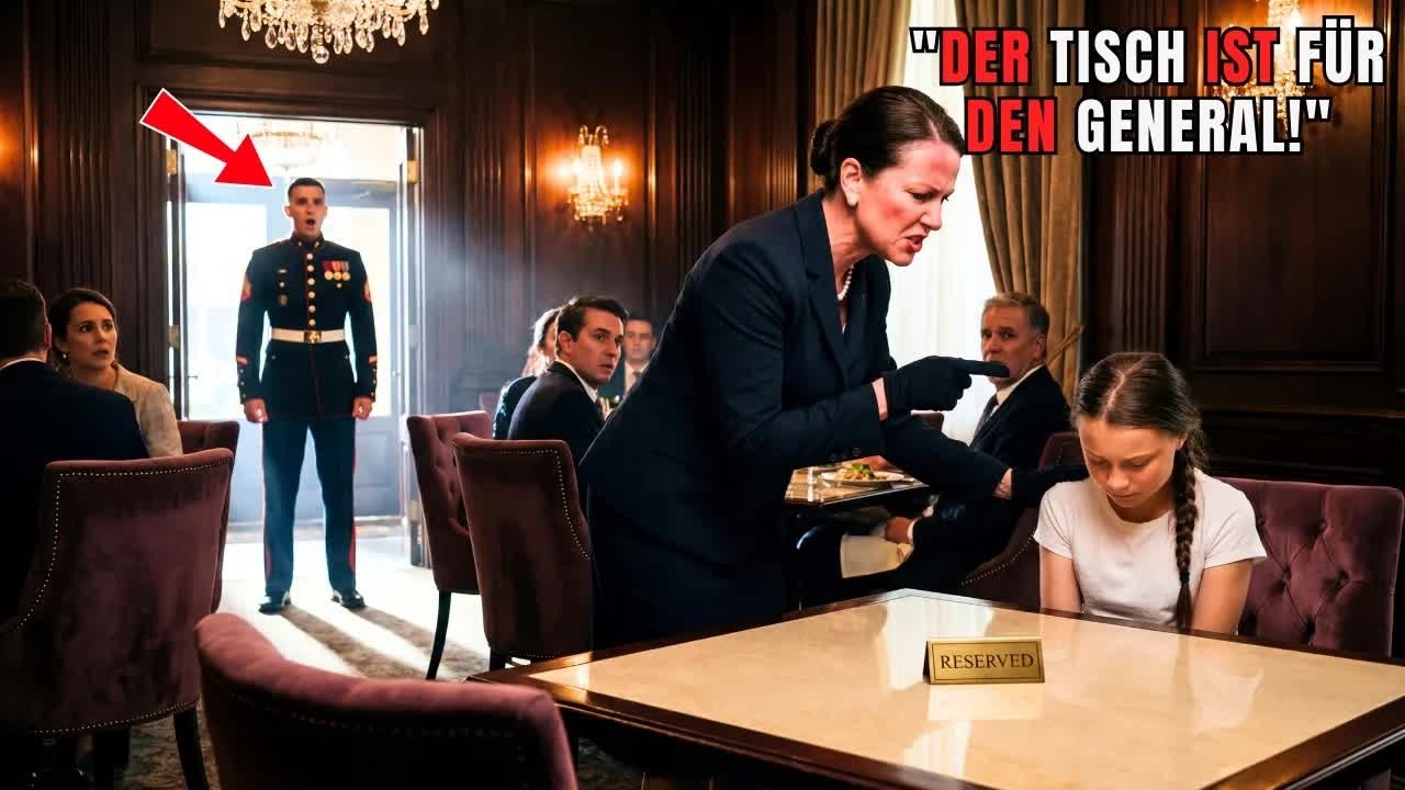 Reiche Managerin wirft Mädchen aus Restaurant  Sekunden später stürmt der GENERAL herein!