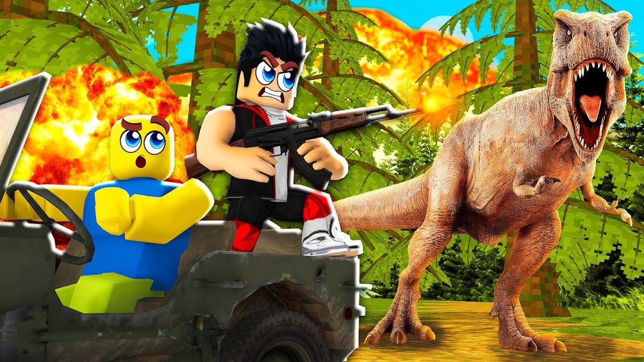 Chasser du T-REX dans ROBLOX ! (⚠️Ne pas REPRODUIRE⚠️) - Primal Pursuit