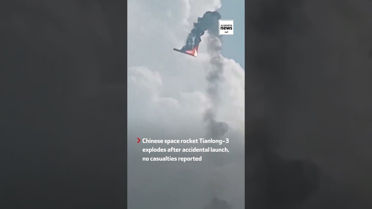 Chinese space rocket explodes after accidental launch