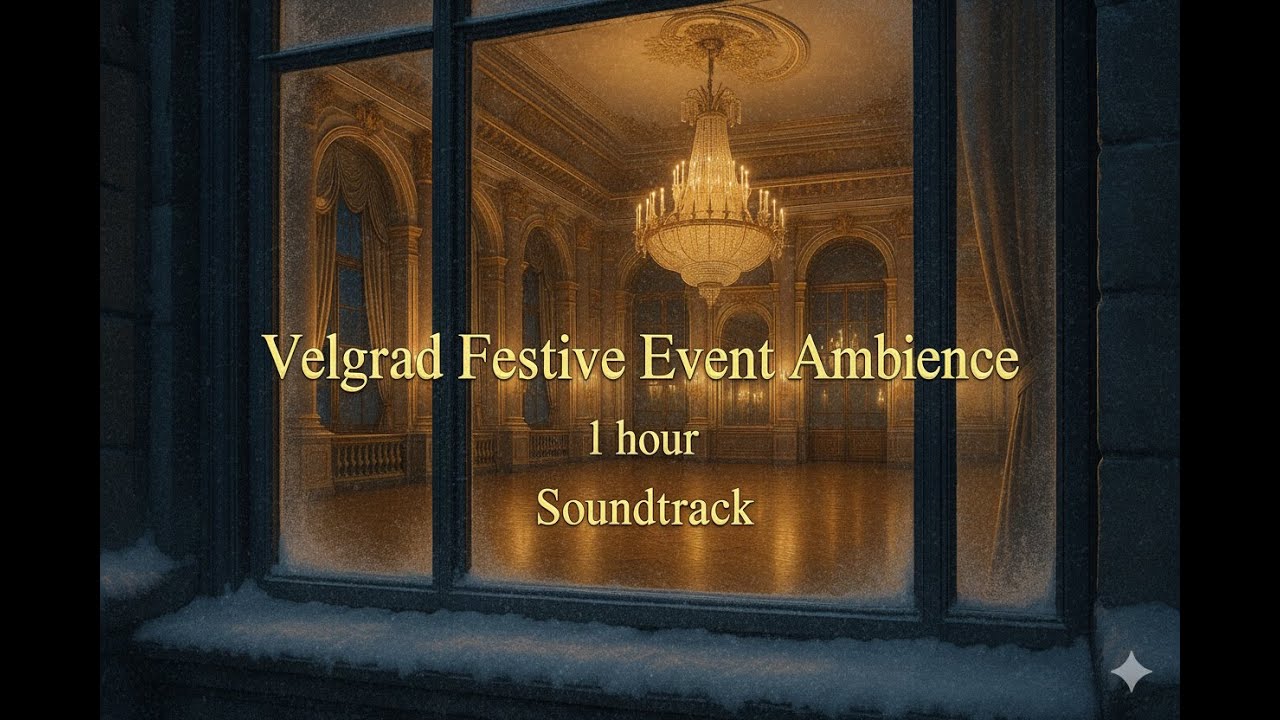 Velgrad Festive Event Ambience (1 Hour) | Snowy Clockwork Fantasy Music for TTRPG