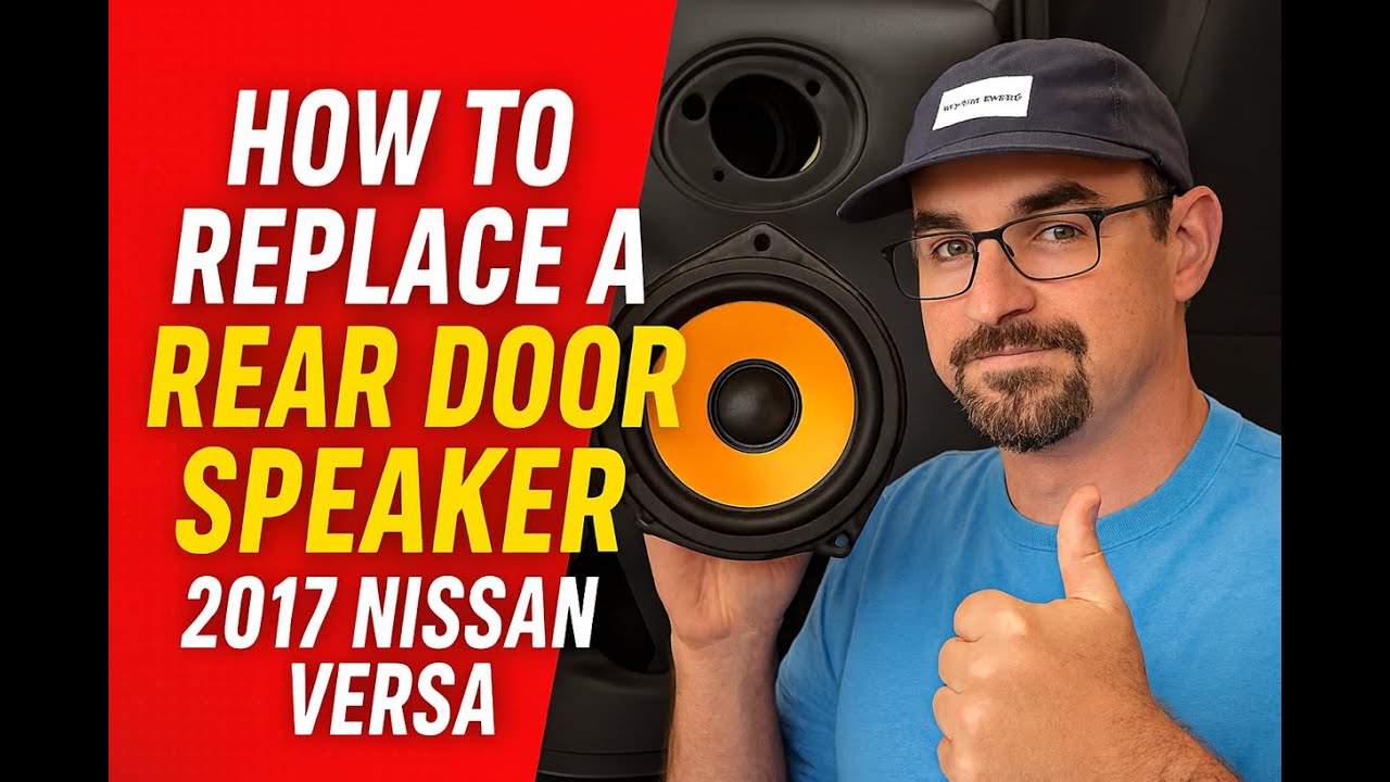 How to Replace a Rear Door Speaker in a 2017 Nissan Versa.  Step-by-Step DIY Guide
