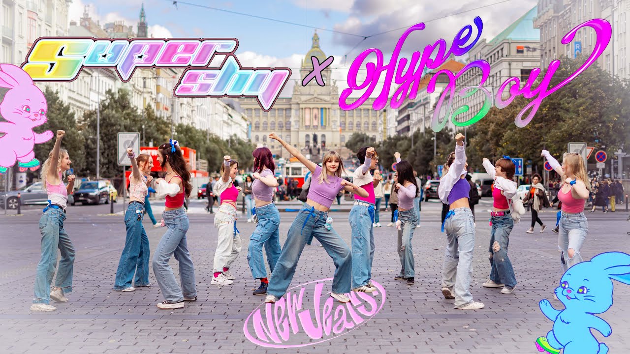 [KPOP IN PUBLIC ONE TAKE ] NewJeans (뉴진스) 'Super Shy' + 'Hype Boy'  Dance cover from PRAGUE