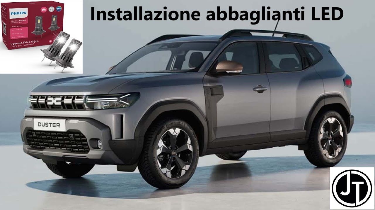 INSTALLAZIONE LAMPADINE ABBAGLIANTI LED DACIA DUSTER MK3