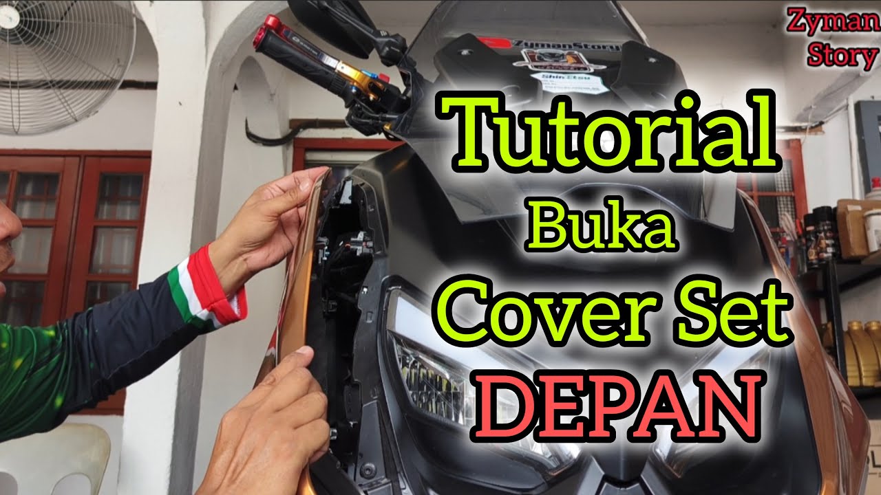 Qj motor Fortress 350 - Tutorial buka Cover set Depan Untuk Top up Coolant Radiator & Reset SD Card.