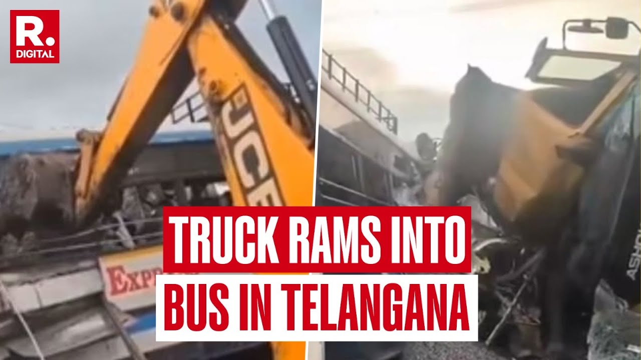 Telangana BREAKING: 17 Killed, Several Injured After Truck Rams Into RTC Bus, Investigation Underway