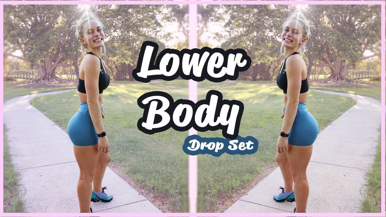 Lower Body - Drop Set Workout (ONLY 3 EXERCISES)