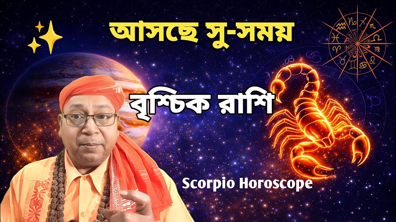 👉 Scorpio Horoscope 2026: মুখে মুখে হাসি, জীবনে বড় সুখ আসছে!