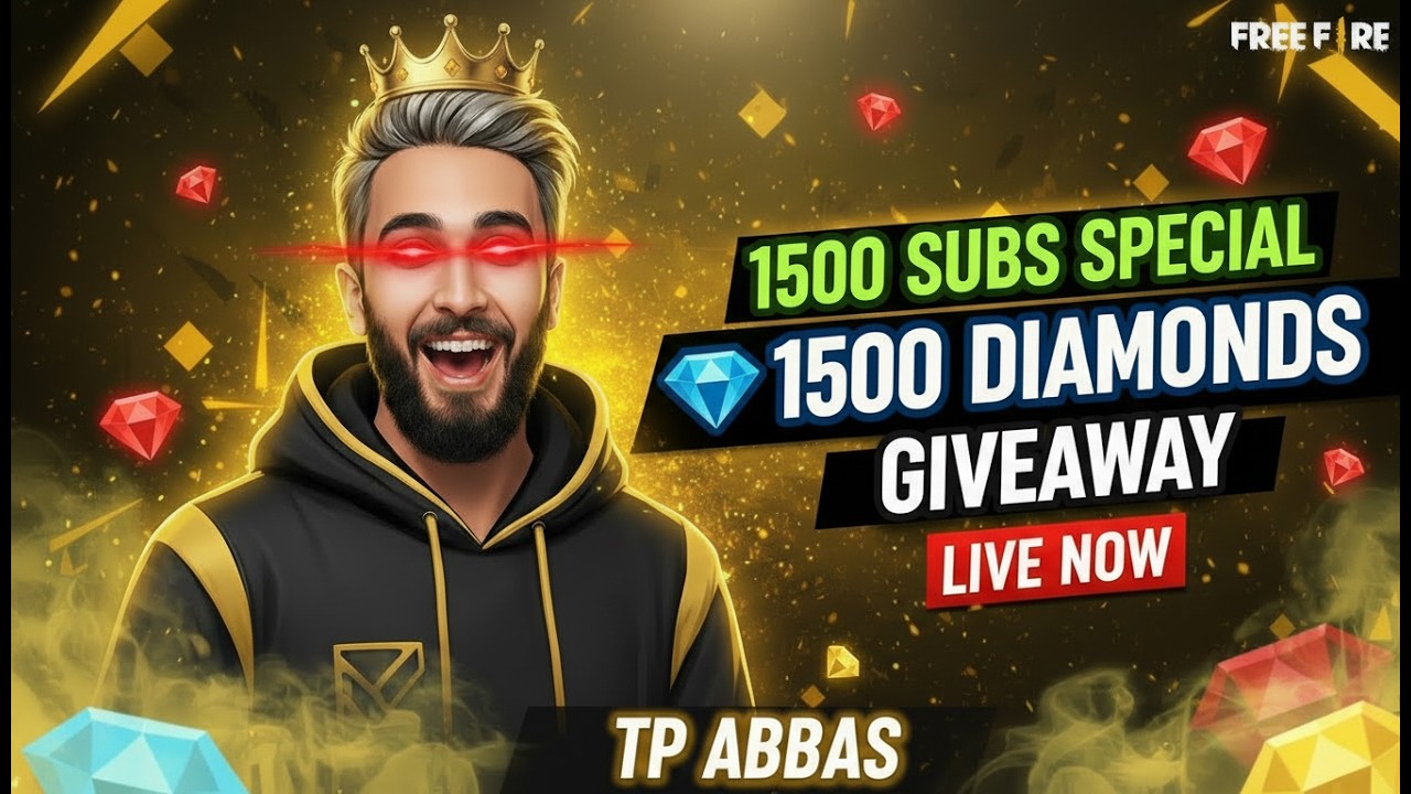 How to win 1500 Diamonds | Free Fire Live Giveaway