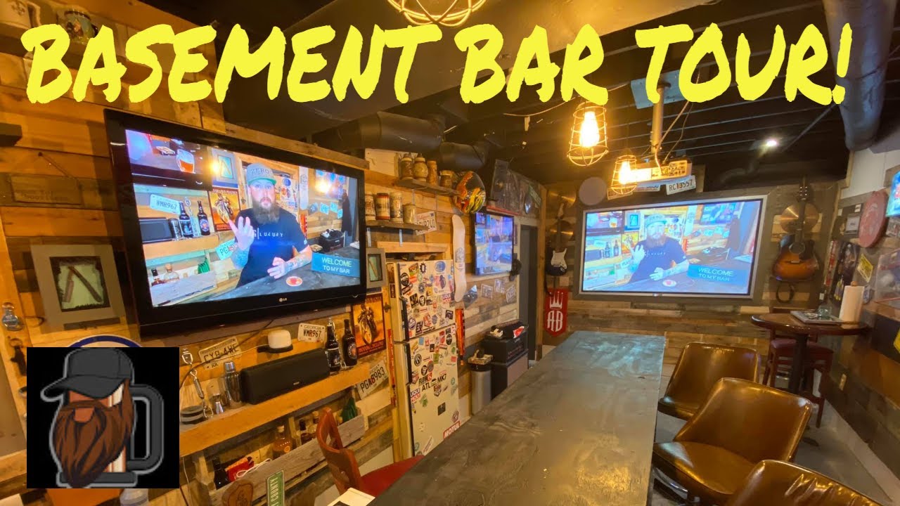 Basement Bar Tour. While I drink some water beer. It's really coming together!