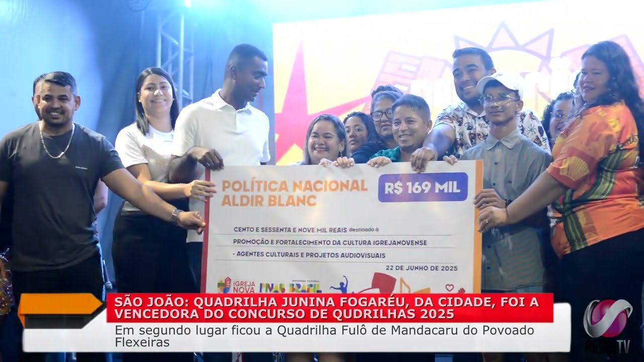 JUNINA FOGARÉU FOI A CAMPEÃ DO CONCURSO DE QUADRILHAS 2025 DE IGREJA NOVA