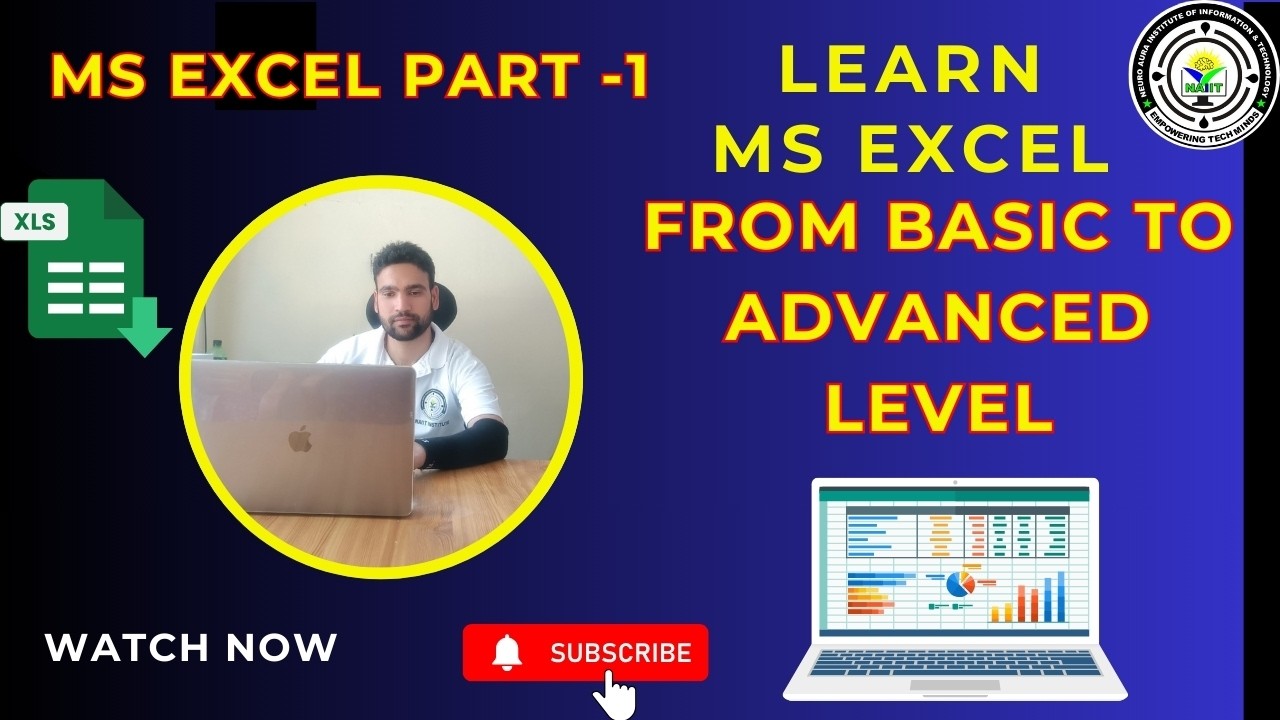 Introduction to Excel | Excel for Beginners in Hindi | MS Excel Full Course Series Part 1 | NAIIT