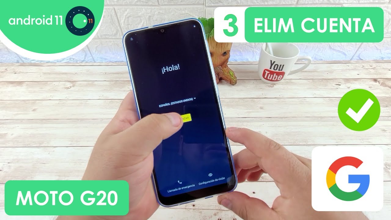Eliminar Cuenta de Google Motorola Moto G20 | Android 11