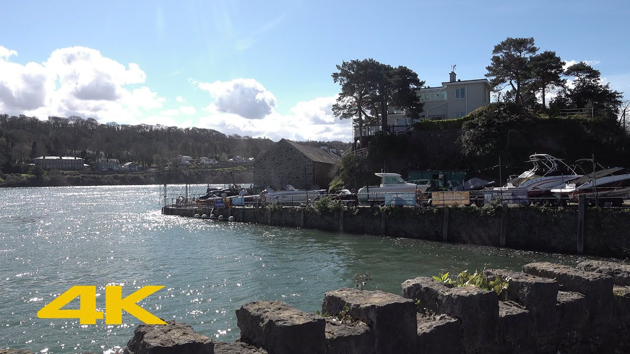 Menai Bridge Walk: Town Centre【4K】